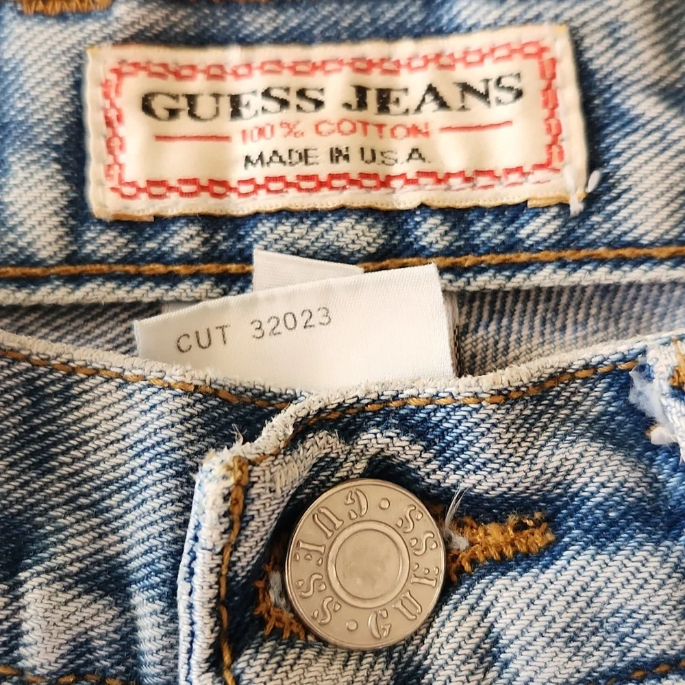 Vintage Guess by Marciano USA Acid Wash Mom Jeans High Rise Tapered Leg 30 Long - Picture 14 of 14